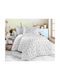 MayHome Sheet Set Single Cotton Gray 160x240cm