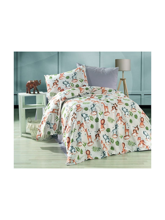 MayHome Sheet Set Semi-double Cotton Gray 180x240cm