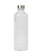 Uniglass Stripes Glass Water Bottle With Screw Lid Transparent 1000ml