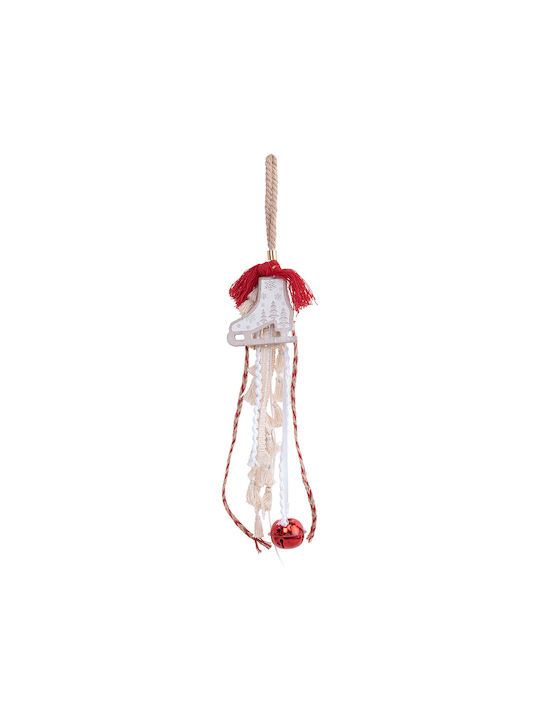 Hängendes Ornament Schlittschuh Hölzern