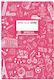 Doodle Notebook Ruled B5 50 Sheets Fuchsia 1pcs