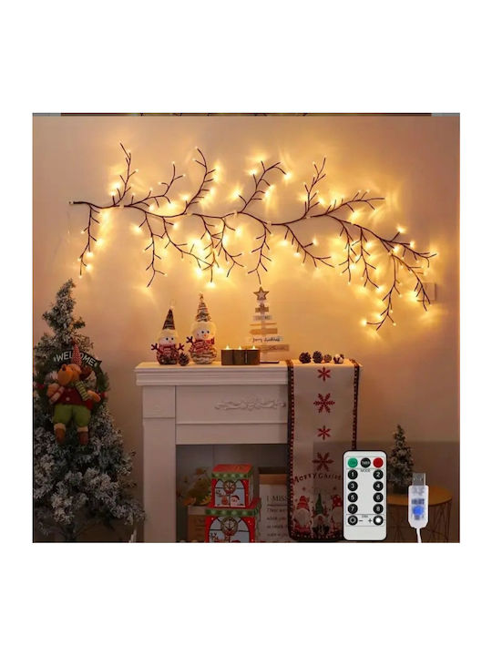 144 Светлини LED Топъл бял USB тип Лента 1бр