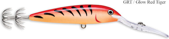 Rapala Deep Squid Καλαμαριέρα Φωσφοριζέ Glow Red Tiger