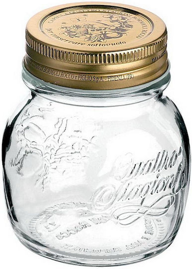 Bormioli Rocco Set of 6 General Use Glass Transparent Food Jars with Lid 7.5x8.3cm 6 Pieces