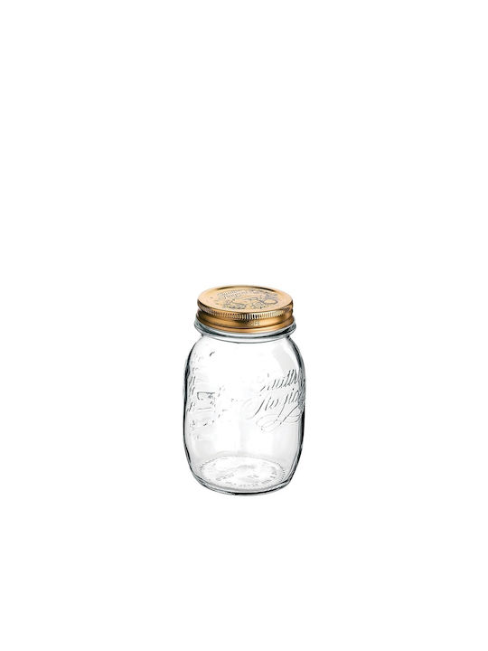 Bormioli Rocco Glass Coffee Jar with Lid Transparent 500ml 1 Piece