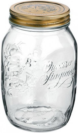 Bormioli Rocco General Use Glass Transparent Vase with Lid 1000ml 1 Piece