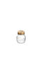 Bormioli Rocco Quattro Stangioni Set of 12 Glass Jars for Coffee with Lid Brown 150ml 12 Pieces