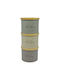 Ankor Set of 3 Coffee Jars with Metallic Beige Lid 9.5x8.8x11cm 3 Pieces