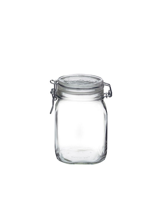 Bormioli Rocco Βάζο για Καφέ με Καπάκι Γυάλινο Διάφανο 1000ml 1τμχ