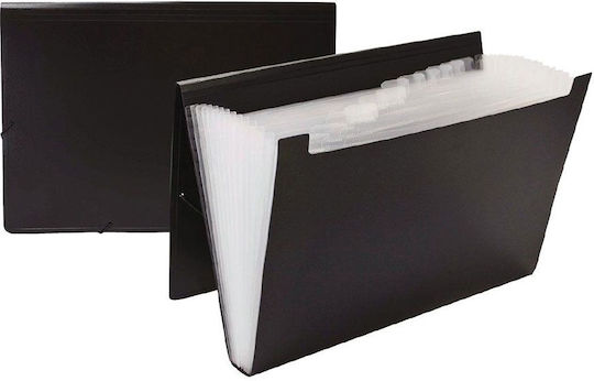 Typotrust Φάκελος Μαύρος Λάστιχο 13 Θέσεων 33x25 Fp26004-01 Typfp26004-01