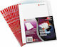 Rexel Binder Sheet 12253 Red Side 100 Pieces 12253rds Rex12253rds