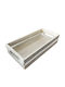 Yuk Ψωμιέρα Ξύλινη Λευκή 27x14x6cm