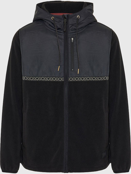 Funky Buddha Ανδρική Ζακέτα Fleece με Κουκούλα ...