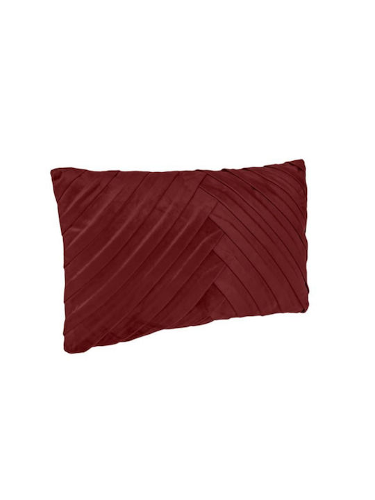 Sofa-Kissen aus Samt Burgundisch 30x50cm