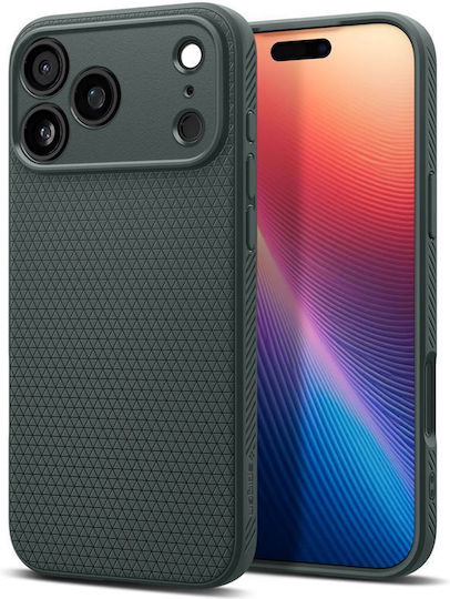 Spigen Liquid Air Umschlag Rückseite Silikon Abyss Green (iPhone 17 Pro Max)