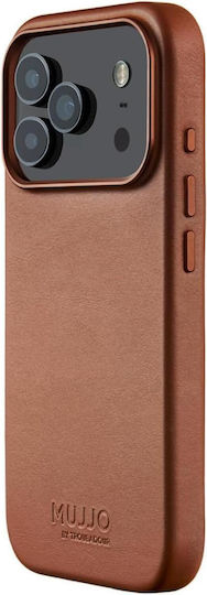 Mujjo Full Back Cover Δερμάτινο 1mm Καφέ (iPhone 17 Pro)