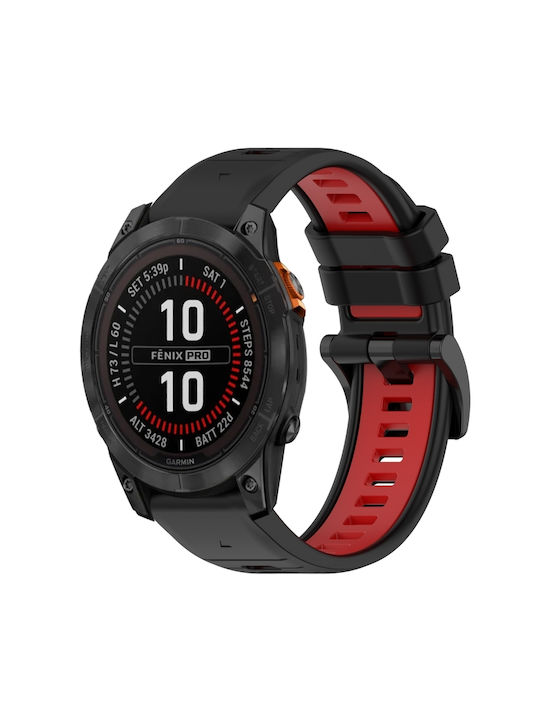 Armband Silikon Schwarz (Fenix 5S/5S Plus/6S/6S Pro/7S/7S Pro/8 (43mm))