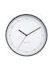 Nextime Silent Ceas de Perete Metalic Alb Ø30cm