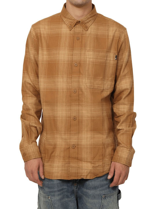 Langärmlig Flanell Hemd Geprüft Yellow