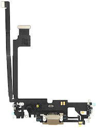Flex Cable with Charging port in Gold color for iPhone 12 Pro Max