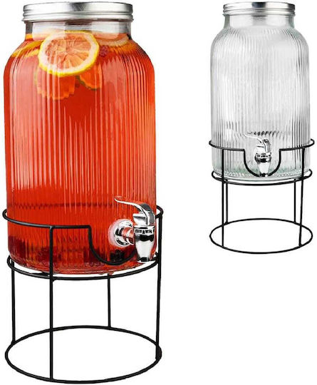 Yuk Distribuitor de băuturi De sticlă cu robinet 6lt