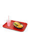 Yuk Rechteckig Serviertablett in Rot Farbe 31x23cm CTC73 1Stück