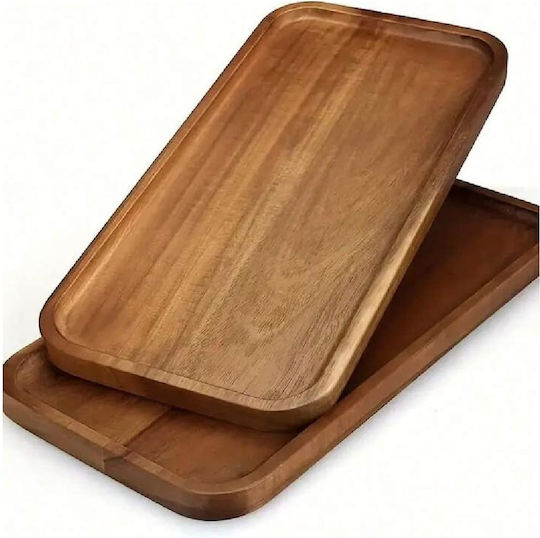 Yuk Дърво Поднос за сервиране 15x25x1.5см CTC-16925-5 1бр