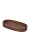 Yuk Oval Serviertablett in Braun Farbe 31x16x5cm CTC-16214-3 1Stück