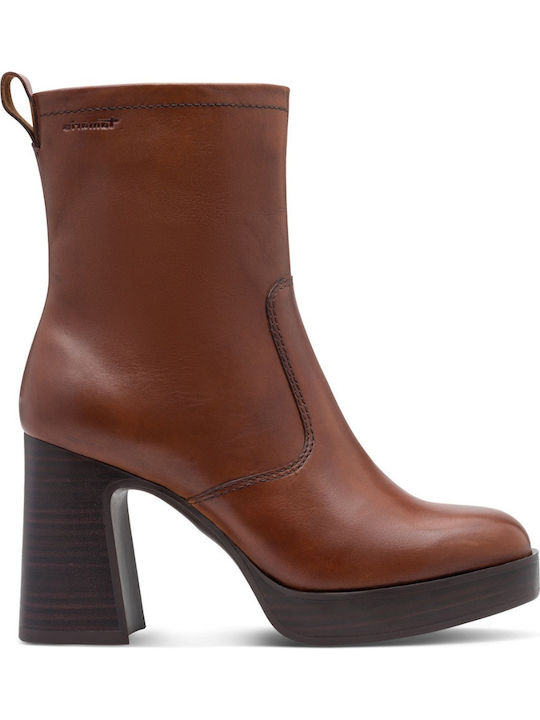 Tamaris Leather Women's Ankle Boots with High H...