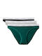 Βαμβακερά Γυναικεία Slip 3Pack Black, Grey Heather, Turf