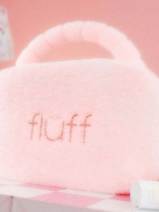 Fluff Fluffy Cosmetic Bag Large Pink