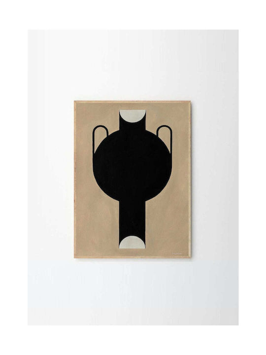Silhouette A Vase 07 Studio Paradissi Poster 50x70cm Schwarzes Paper Poster Club