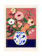 Poster Flowers On Blue Table Multicolored 30 X 40 Cm Poster Club