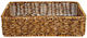Rectangular Basket 19x13.5x7cm Rattan Dark Brown