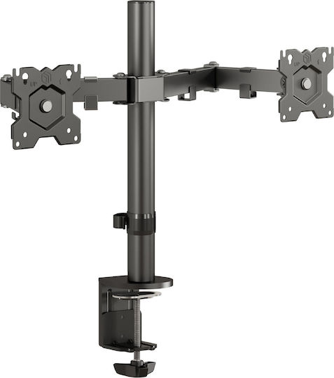 Onkron Βάση Γραφείου για 2 Οθόνες έως 32" (D221E-B)