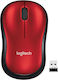 Logitech M185 Ασύρματο Ποντίκι Κόκκινο