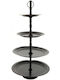 Atmosphera Morano Μεταλλική Εταζέρα Ø28.5cm Π28.5xΜ60cm