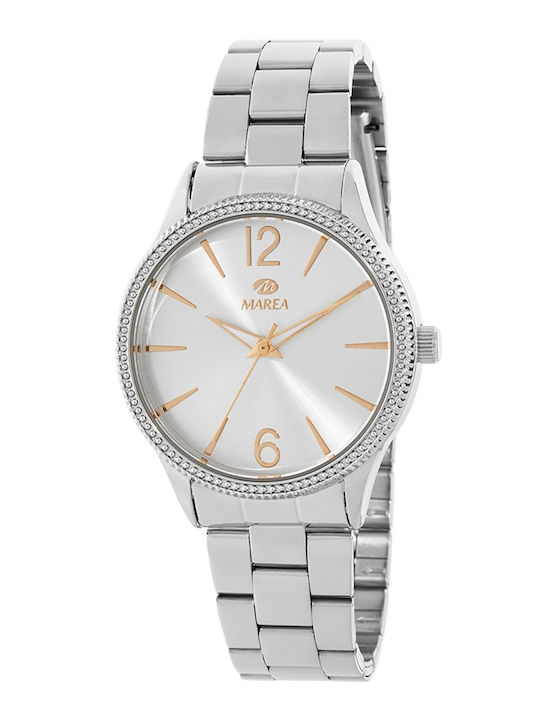 Marea Damen Uhr mit Silber Metallarmband
