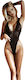 Night Light Sexy Κορμάκι Δαντέλα Μαύρο 3242-black Black