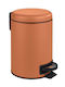Wenko Inox Badezimmer Mülleimer 3Es Orange