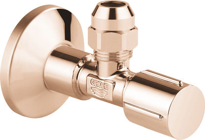Grohe 22037da0 Corner Faucet Auto Isolation Glossy Warm Sunset