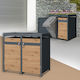 2 240l 132x80x124 Cm Ml Design Gewerbliche Abfallbehälter