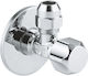 Grohe 22018000 Wasserhahn Ventil 1/2 x 3/8 Ohne Markierung Chrom