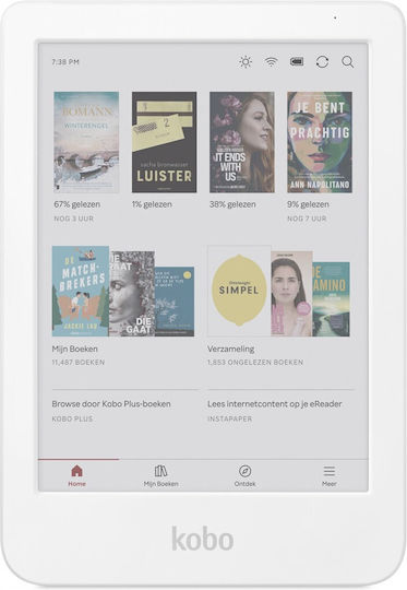 Kobo Clara Colour 6" (16GB) Λευκό