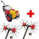 Set Baston Culegător de Măslini Ansamblu Honda 6,5hp 2 Verge Agrotechnic X Quattro Cf