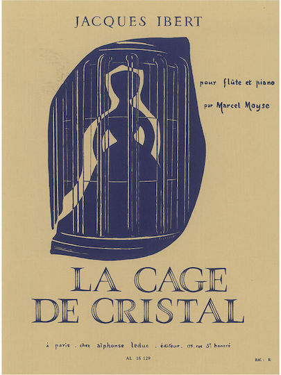 Ibert La Cage De Cristal Βιβλίο Φλάουτο Πιάνο