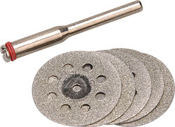 Diamond Discs Set 6 Pieces 73421 22 Mm 3.2 Mm