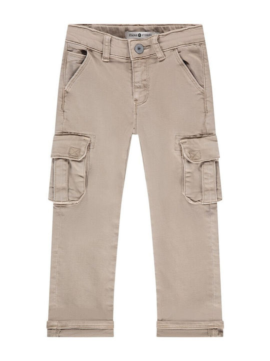 Kids' Cargo Pants Beige