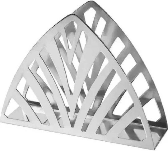 Yuk Metallic Silver Napkin Holder 13x10cm CTC-16980-6S