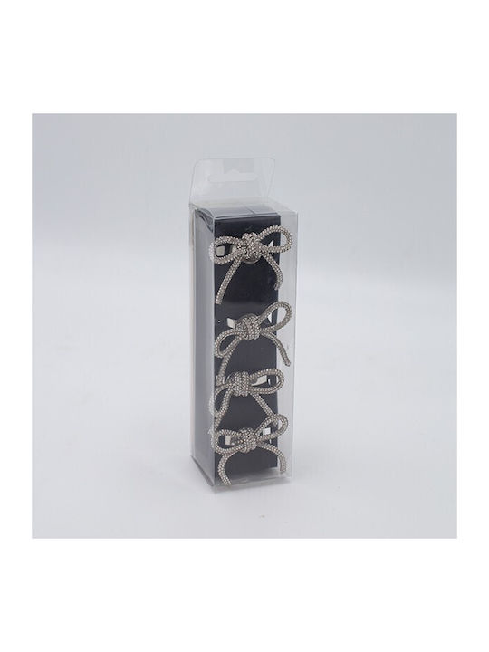 Eurolamp Set Christmas Napkin Rings Metallic L5xW4.5xD4cm. 4pcs